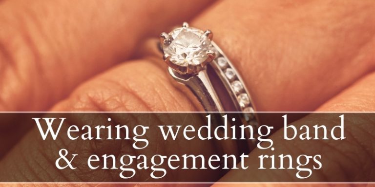 How To Wear Engagement And Wedding Rings - Jewelry Material Guide