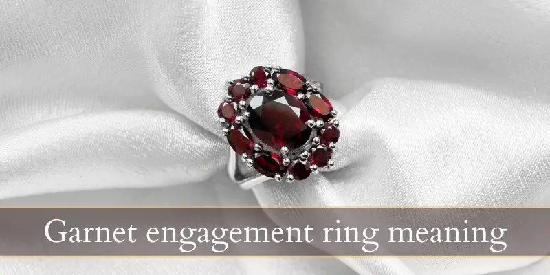 garnet engagement ring