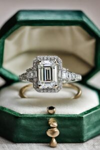 Read more about the article 21 Emerald Cut Engagement Rings – Vintage, Halo, Three Stone & More